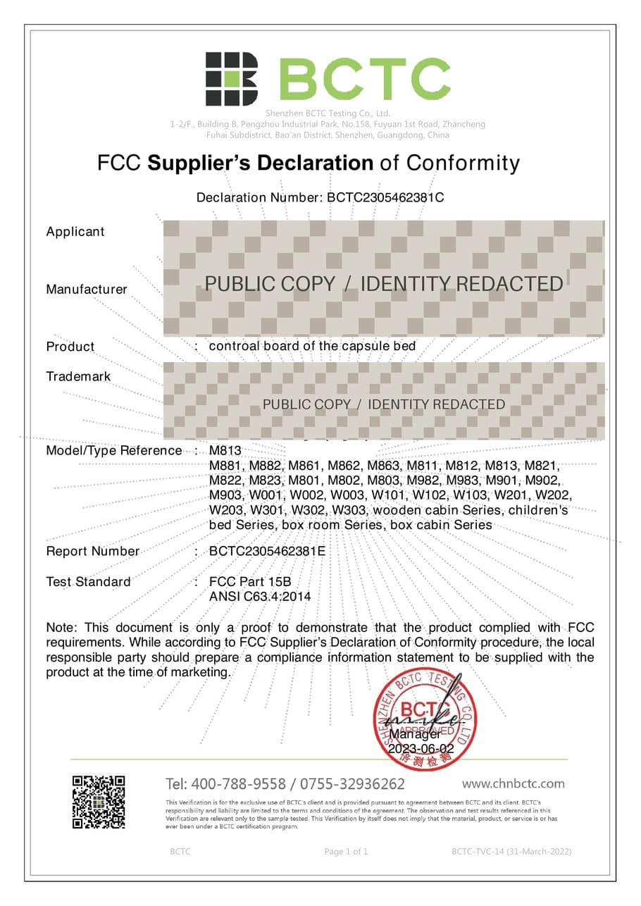 Public preview of GEELYE FCC sDoC control-board documentation